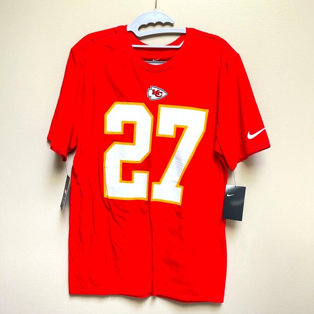 Nike Athletic Cut KC Chiefs #27 Kareem Hunt Shirt